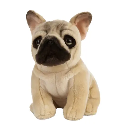 Peluche bouledogue français assis Living Nature