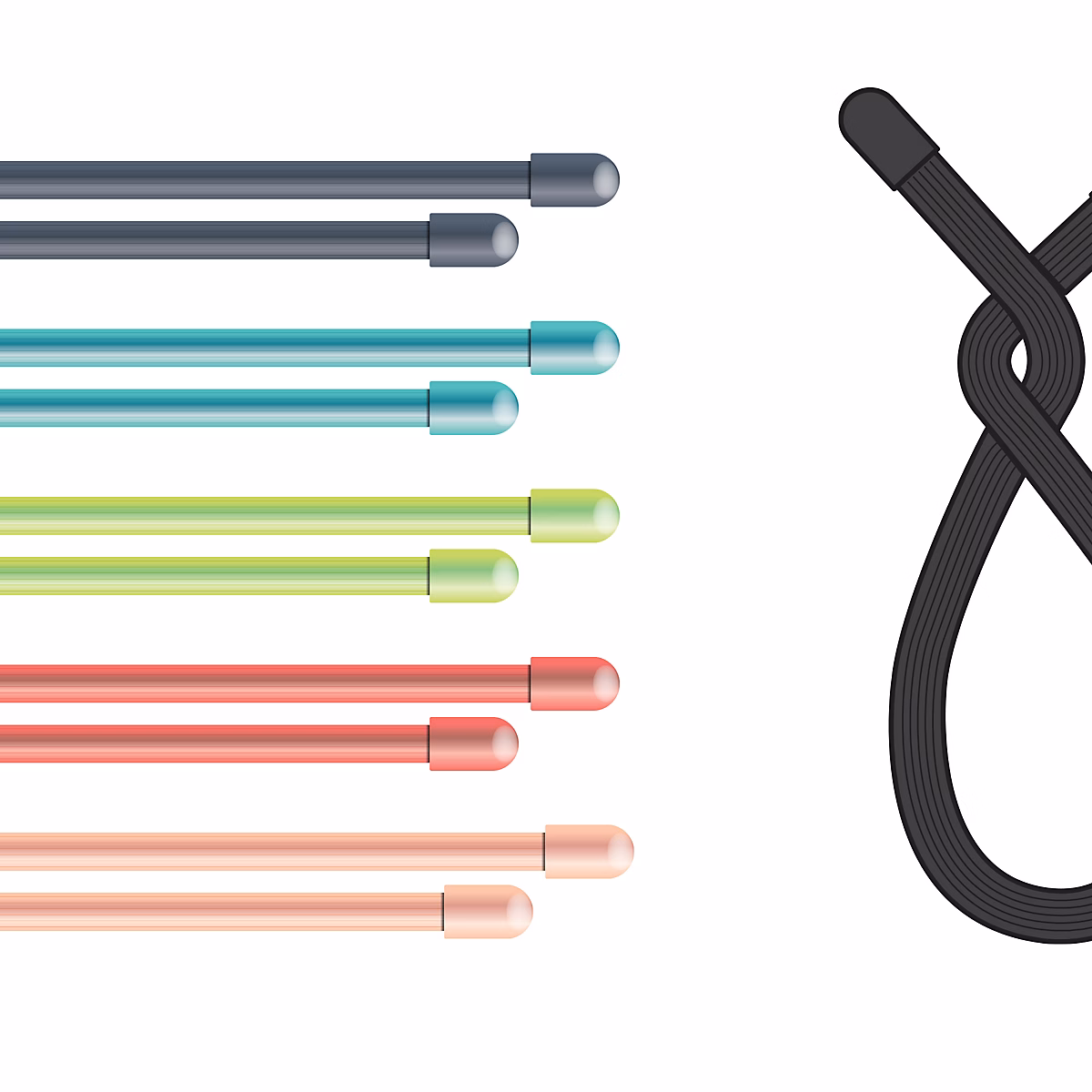 Attaches flexibles et réutilisables en silicone Twist'n Fix – 654606