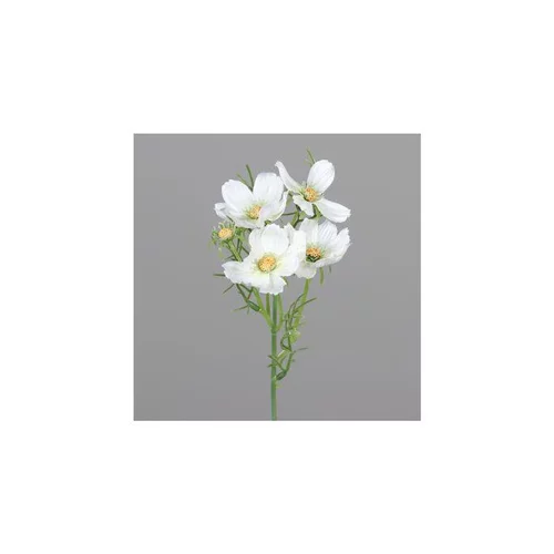 Branche artificielle de Cosmea 4 fleurs crème - 40 cm