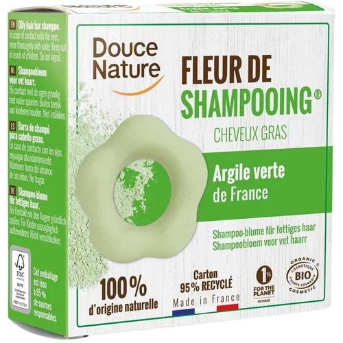 Fleur de shampoing cheveux gras bio. Le sachet de 85 g