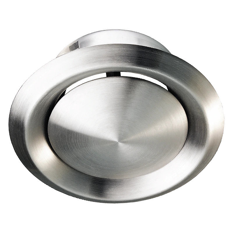 Bouche VMC extraction soufflage inox brossé à cône réglable VSR BLAUBERG – Diamètre (mm) 125