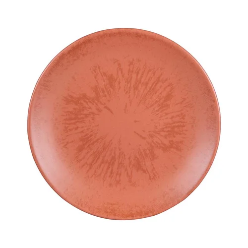 Assiette à dessert Onyx coloris orange en grès - Ø 21 cm