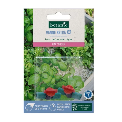 2 vannes extra Ø 4/6 mm botanic® - Arrosage goutte à goutte