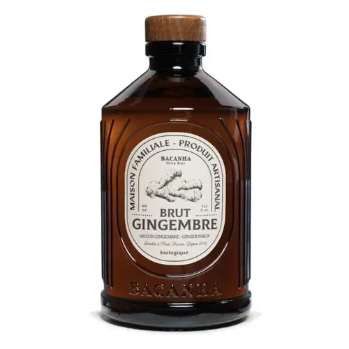 Sirop de gingembre brut bio Bacanha - 400 ml