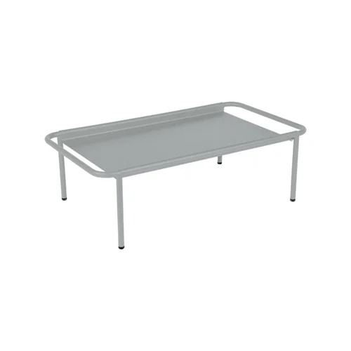 Table basse Coolside coloris gris lapilli en acier Fermob - 115 x 63 cm