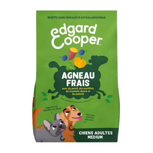 Croquettes pour chien adulte à l'agneau sans céréales Edgard & Cooper - 7 kg