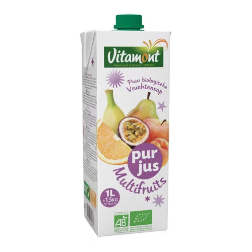 Multifruits mélange pur jus et purée de fruits bio 1 L