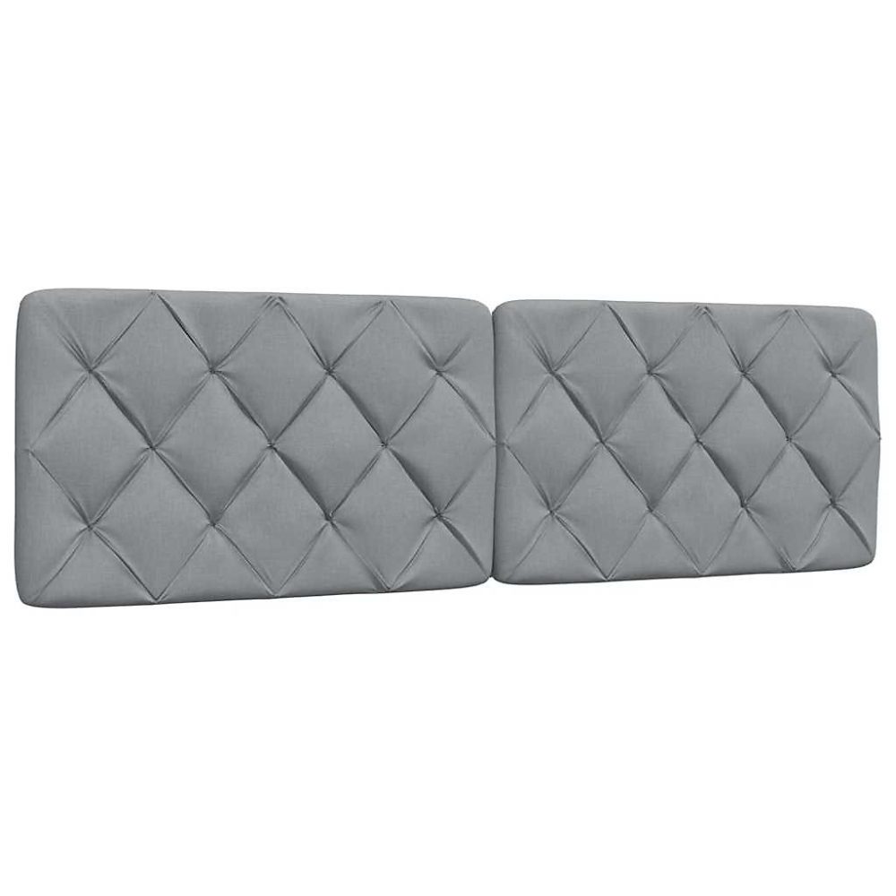 Coussin de tête de lit gris clair 160 cm tissu vidaXL – Réf. DKAOFHDDH0381585973