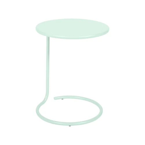 Table basse déportée Coolside coloris menthe glaciale en acier Fermob - Ø42 x 53 cm