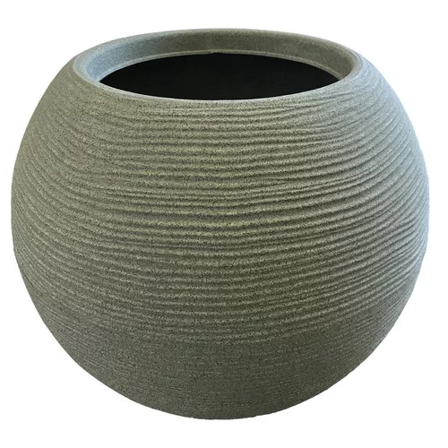 Pot boule pour décoration intérieure ou extérieure lichen Mineral – 30 litres Ø 40 x H 33 cm