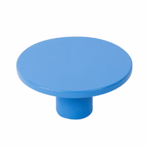 Bouton de meuble abs diamètre 60 mm teint. bleu piéces – lot de 24