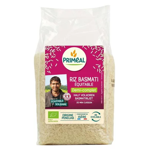 Riz basmati ½ complet bio en sachet de 1 kg