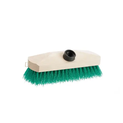 Balai brosse de pont en polypropylène beige/vert 22,5 cm