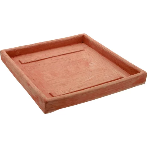 Soucoupe carrée en terre cuite Anticomestiere - 27,7 x 27,7 cm