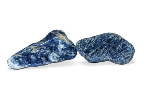 Pierre décorative pour aquarium coloris bleu Aquavie Sodalite