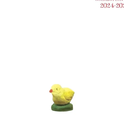 Animal de crèche de Noël poussins Santons Escoffier - 1,9 x 0,8 x 1 cm