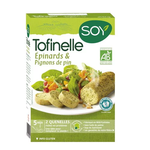 Tofinelles aux épinards et pignons de pin bio 200 g