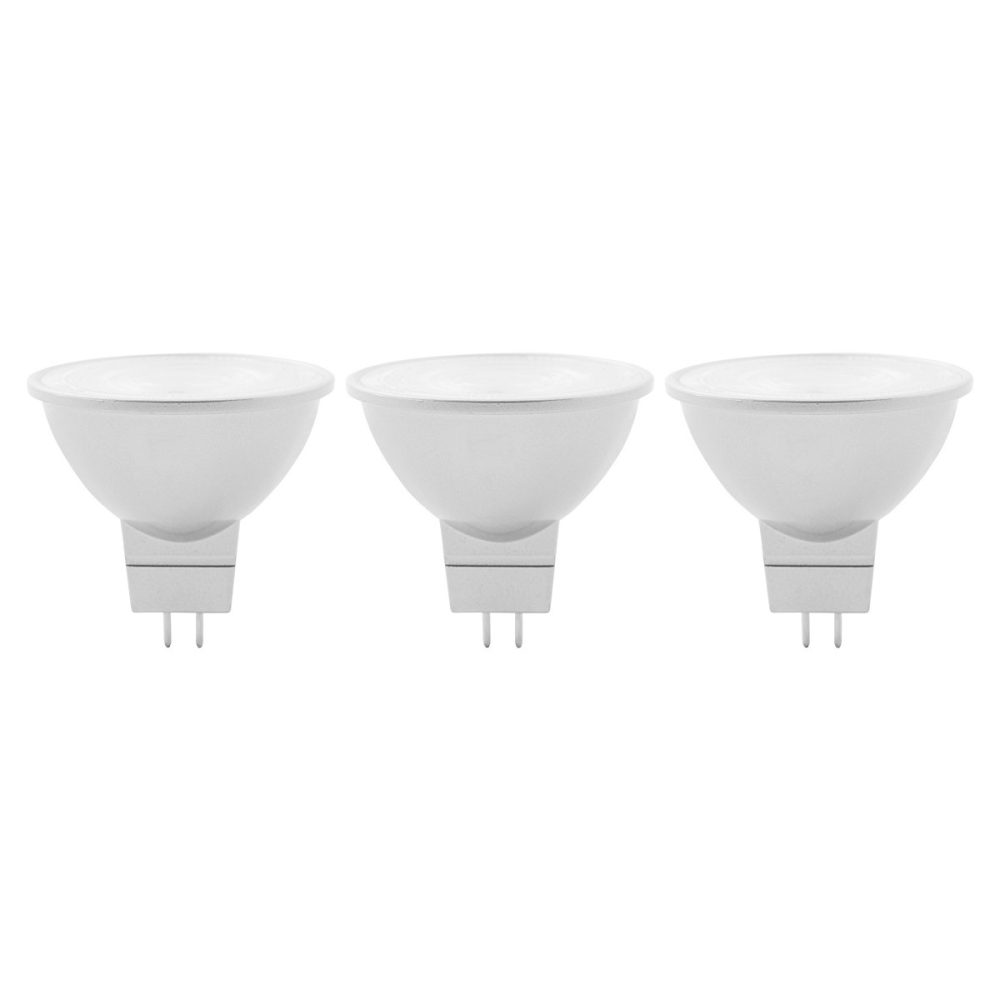 3 ampoules LED GU5.3 spot MR16 345 lm blanc chaud 3 – 4W Diall