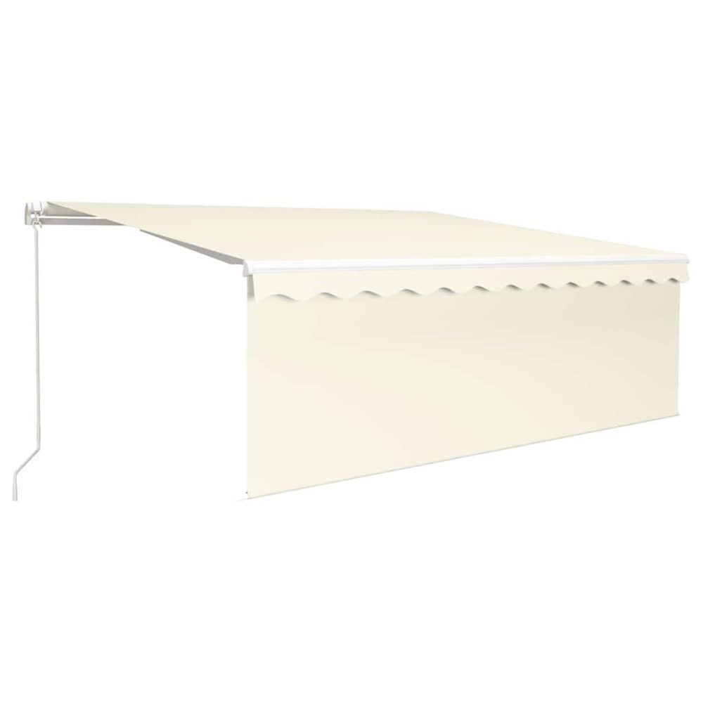 VIDAXL Auvent retractable creme 4 × 3 m polyester | 3 m polyester