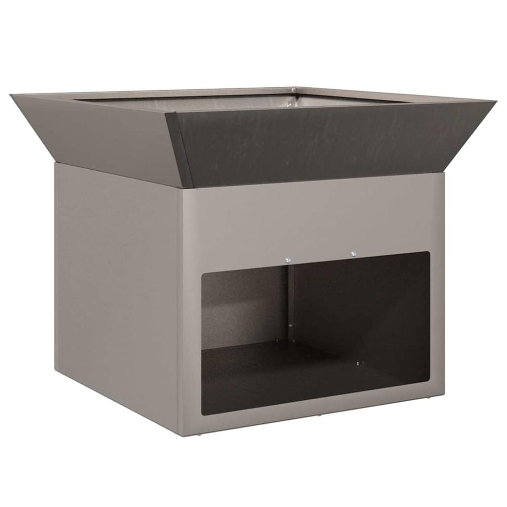 vidaXL Foyer de cheminée Rouillé 50 x 50 x 40 cm Acier patiné – 40 cm 8,95 kg