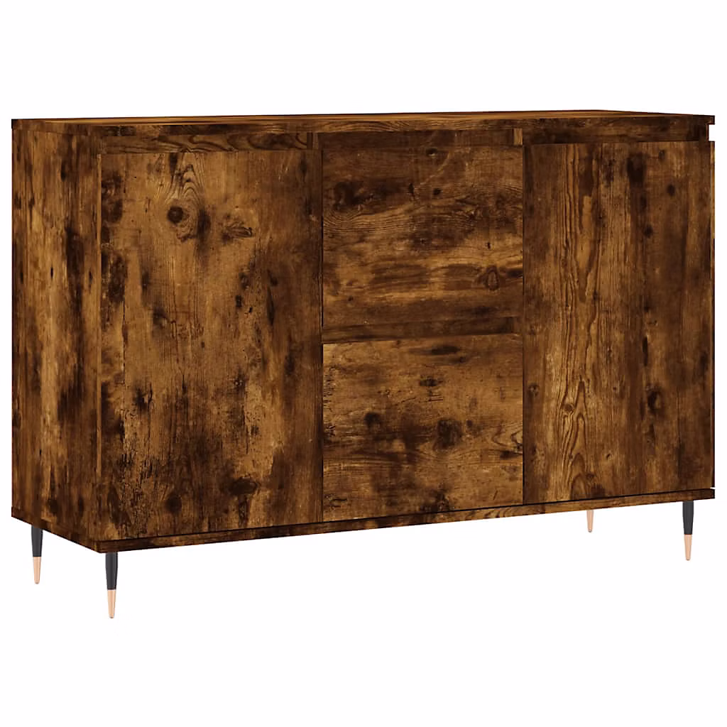 Buffet chêne fumé 101 – 5 × 35 × 70 cm bois d'ingénierie vidaXL