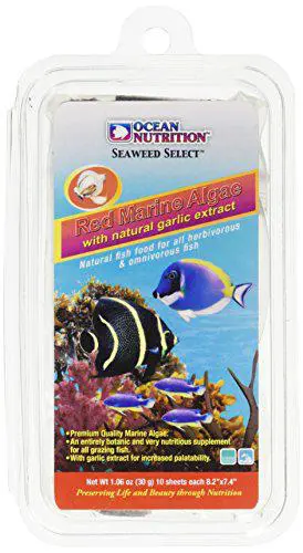 Supplément nutritif algues marines rouges pour poissons d'aquarium Océan Nutrition - 20 g
