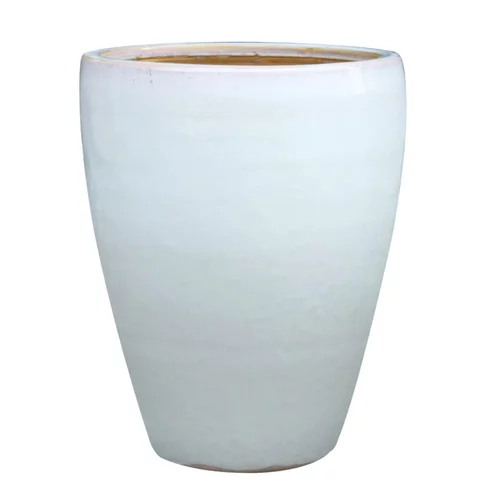 Jarre en grès émaillé blanc Decolines Littoral - Ø 38 x H 43 cm