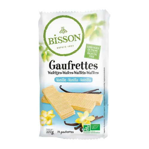 Gaufrettes bio vanille Bisson - 200 g
