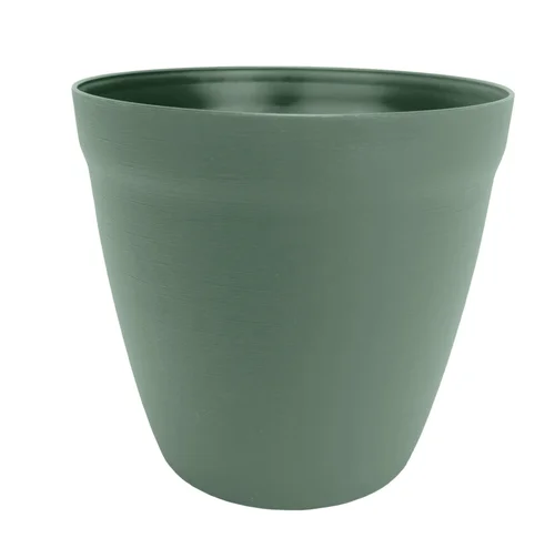 Pot rond lilo Poetic botanic® coloris vert en plastique recyclé 3,9 L - Ø 20 cm