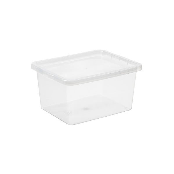 Boîte de rangement transparente avec couvercle 20 litres Basic Box | Boîte de rangement