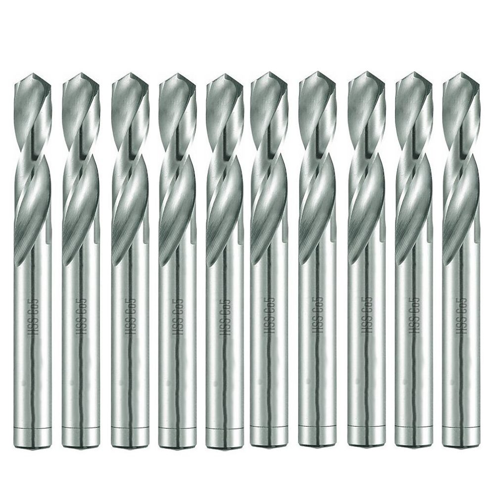 10 Forets Hélicoïdaux HSS Co Extra Court DIN 1897 PZ – Inox | Aciers 130 D. 6.9 x Lt. 74 x Lu. 34 x Q. 6.9 mm x Z2 | Diamwood