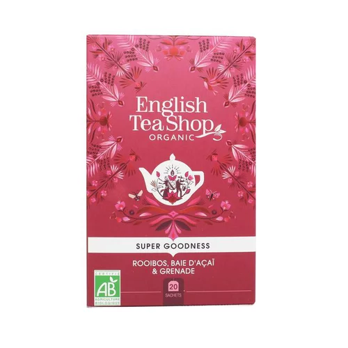 Rooibos, baies d’açaï et grenade bio English Tea Shop - 20 sachets