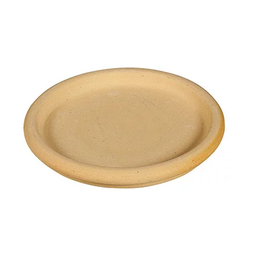 Soucoupe ronde sable D.31 x H3,2 cm
