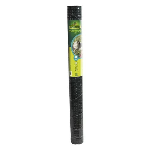 Maille carrée Festanet, en métal plastifié, coloris vert, 500 x 100 cm