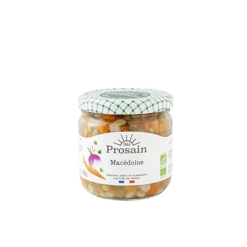 Macédoine de légumes bio en bocal de 345 g
