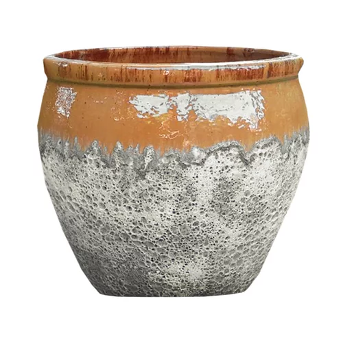 Cuvier en grès émaillé old miel Decolines Leon - Ø 29 x H 26 cm