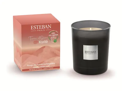 Bougie parfumée initiale senteur terre d'ocre karité Esteban - 180 g