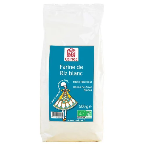 Farine de riz blanc bio en sachet de 500 g