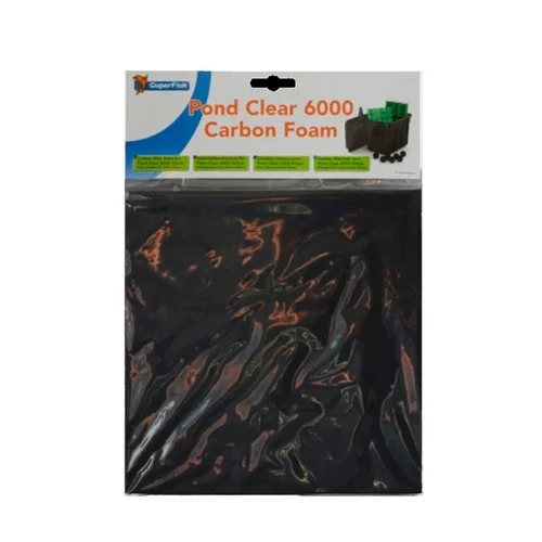 Mousse charbon spécifique pour filtre, SUPERFISH BASSIN - modèle pond clear 6000