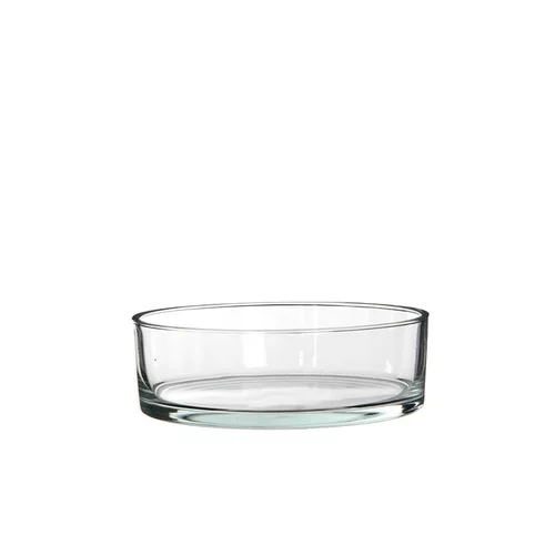 Coupe ronde Kenny en verre transparent Ø 25 x H 8 cm