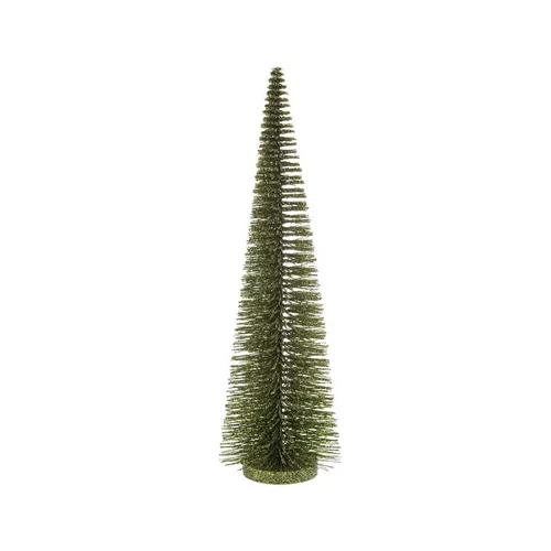 Sapin décoratif vert pailleté - H 45 cm