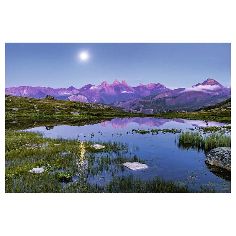 Brise vue imprimé LAC GUICHARD – H.2 x L.3 m, 100% occultant, Made in France par Scenolia + kit de fixation offert