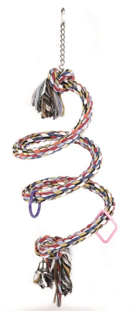 Spirale pour perroquet en corde coloris multicolore Tyrol - 60 x 30 cm