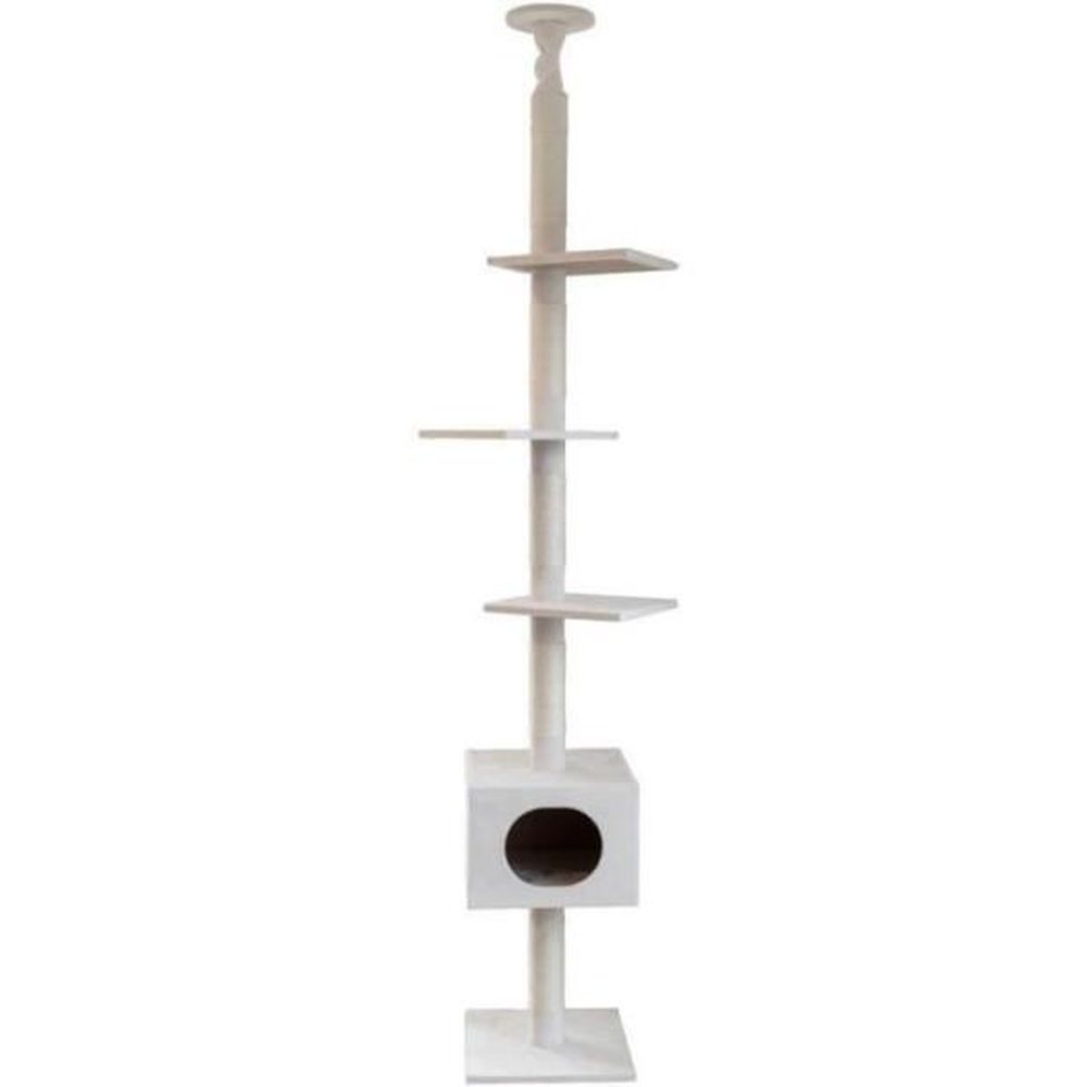 KERBL KERBL - Arbre a chat FERDI - 38 x 38 x 240 a 260 cm - Blanc - Sisal – Aménagement du jardin