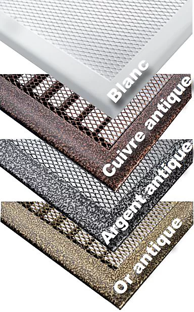 Grille d'air chaud pré-cadré 200 × 200 or