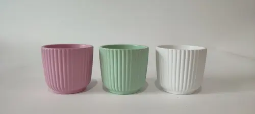 Cache-pot baby veludo coloris multicolore - Ø 7 cm x 6,5 cm