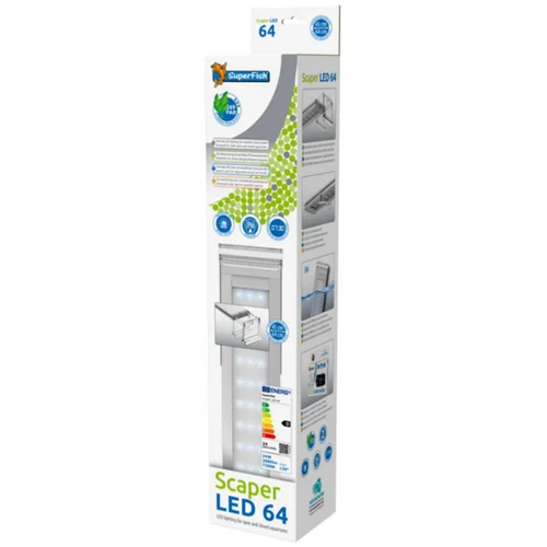 Rampe LED aquarium d'eau douce 24W 7300 K - SUPERFISH Scaper LED 64