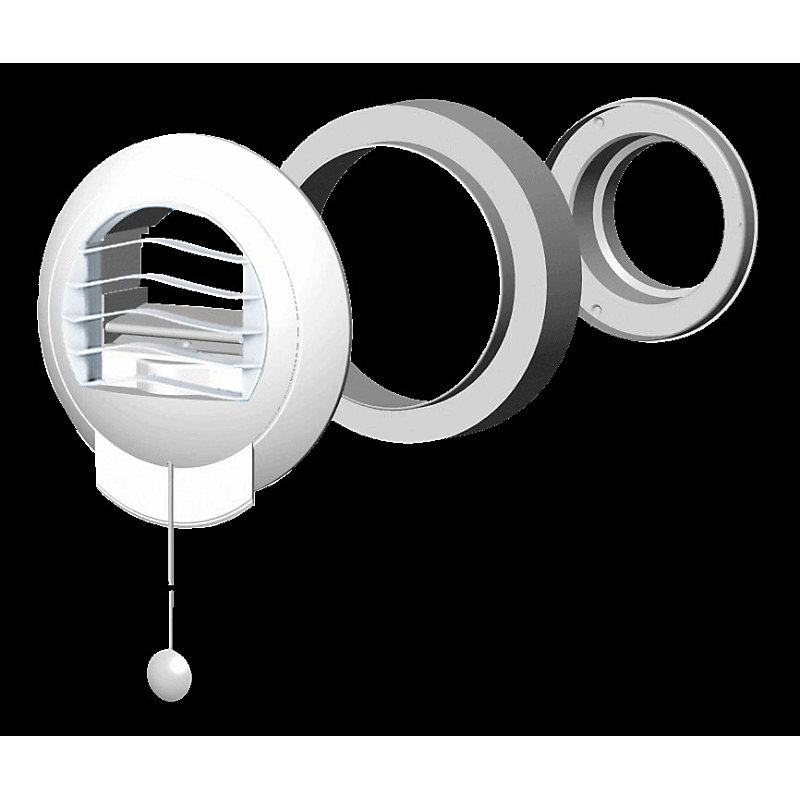 VMC et aérateur – Bouche VMC cuisine appartement T4 ALIZE AUTO 45 120 m3 h avec manchette diamètre 99 mm