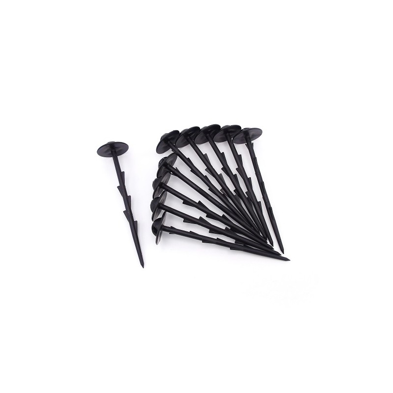 Ancre crantée plastique pour paillage - Lot de 10