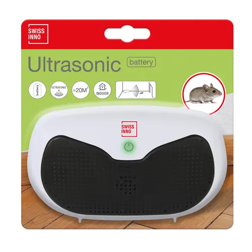 Répulsif à rongeurs ultrasonique sur batterie Swissinno
